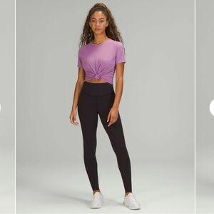 Lululemon Base Pace Leggings 28” Brushed Black Size 4 small Full Length Running